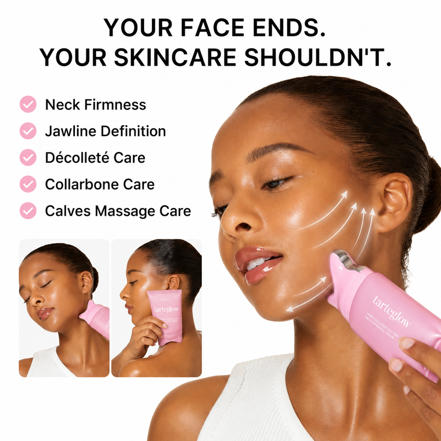 🦢Neck Wrinkle Eraser! Built-In Gua Sha Cream w/5% Anemarrhena Root Complex + PDRN Korean Skincare