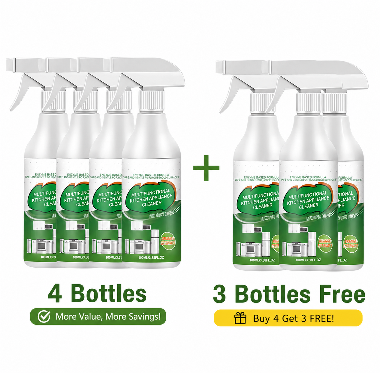 Deep-Clean Kitchen Enzyme Cleaner – Removes Stubborn Grease & Keeps Your Kitchen Fresh