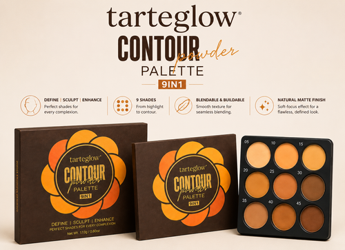 Tarteglow 9-Color Foundation & Concealer Palette