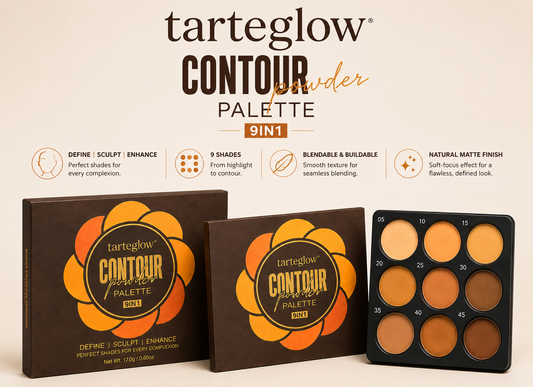 Tarteglow 9-Color Foundation & Concealer Palette