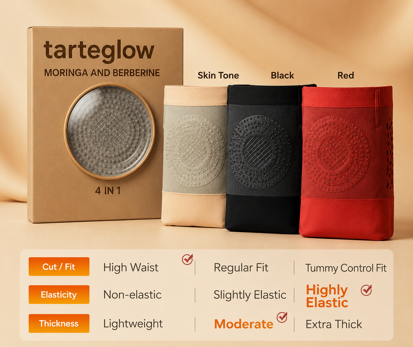Tarteglo Official Store | 2026 Latest Innovation: 4-in-1 Sculpting Fat-Burn Shorts for a Smoother Silhouette