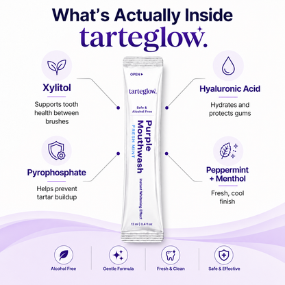 Tarteglow Purple Mouthwash - Sachets 20 Pack