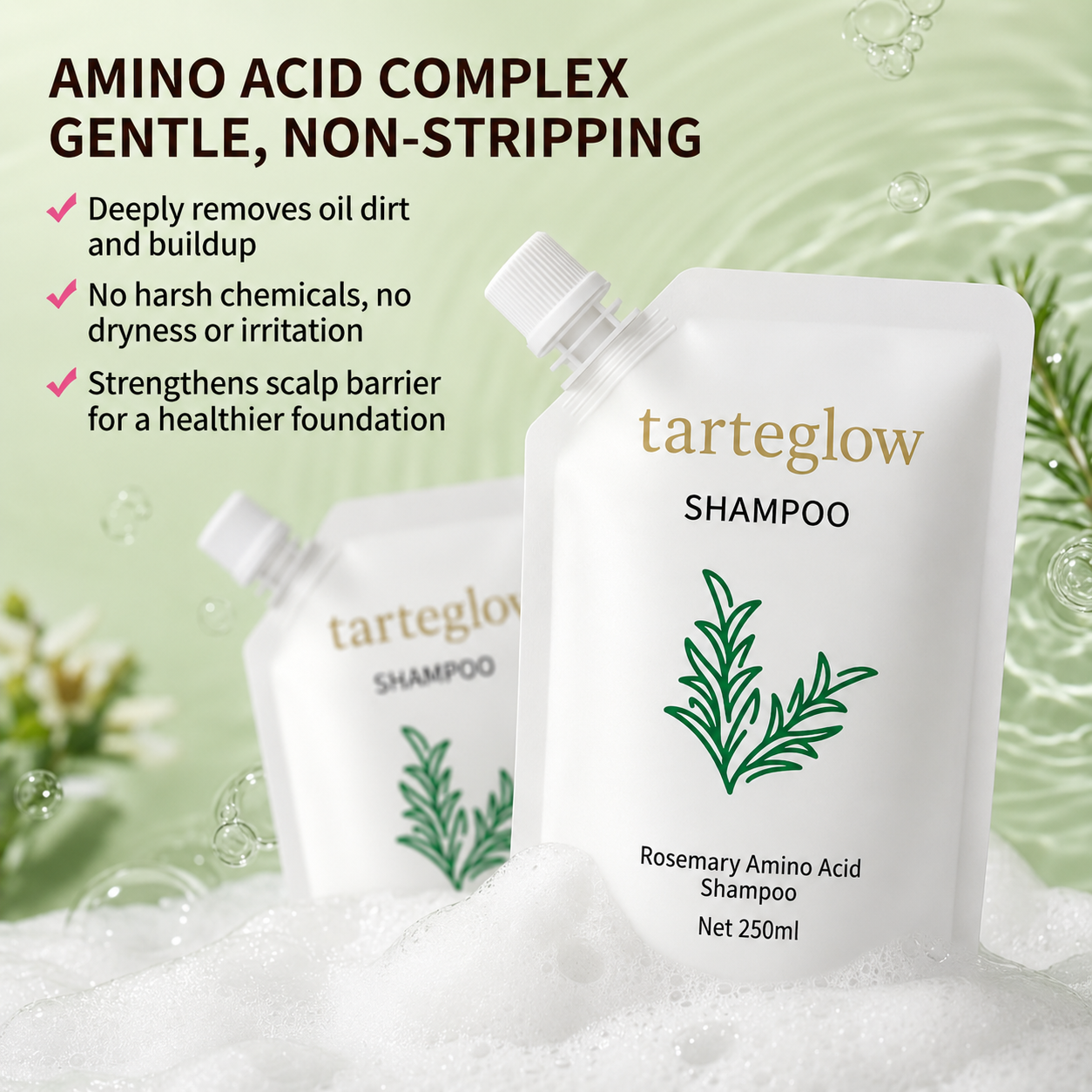 Tarteglow| Rosemary&Anti-Hair Fall HairLoss Treatment Shampoo
