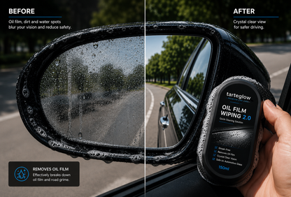 Tarteglow Oil Film Wiping 2.0-Premium Windshield & Mirror Care System