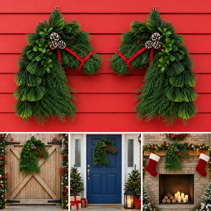 The Rustic Horse Door Swag