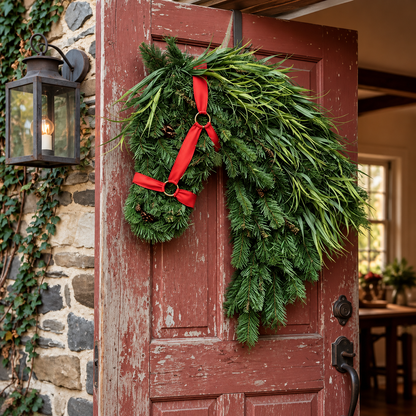 The Rustic Horse Door Swag