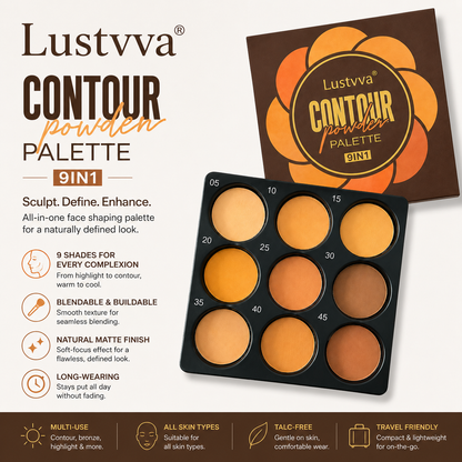 Tarteglow 9-Color Foundation & Concealer Palette