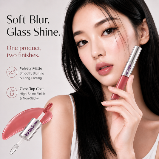 tarteglow — Dual-Ended Liquid Lipstick with Velvet Matte Color and Glossy Shine